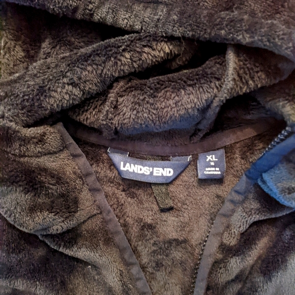 Lands end zip up hoodie Sherpa kids - Picture 2 of 2